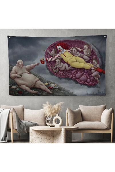 Harita Sepeti Ademin / Mâna lui Dumnezeu tematică evidențiază capitalismul perioadei pânză perete pânză-covor-5090