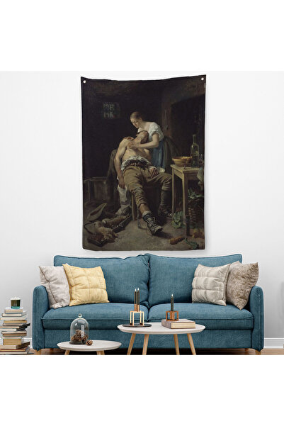 Harita Sepeti Тадеус Поранений Мисливець (1881) Настінне покриття - Килим-6059