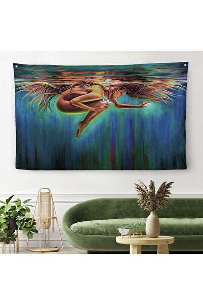 Harita Sepeti Декоративний килим-покривало для стін «Жінка під водою»-6653