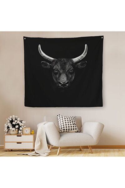 Harita Sepeti Taurus Decorative Canvas Wall Cloth-Carpet-5809