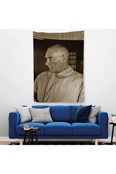 Harita Sepeti Atatürk Duvar Örtüsü - Halısı-6201