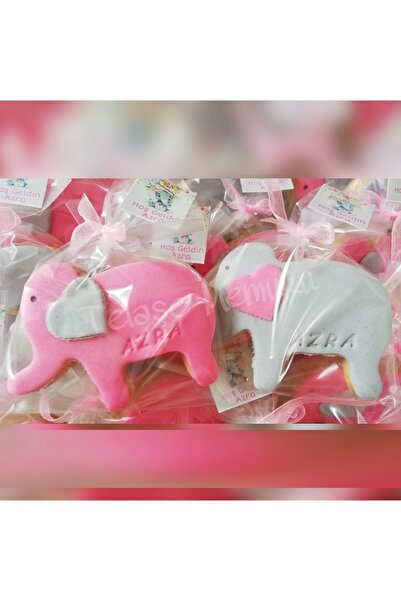 telaşe memuru 20 قطعة من بسكويت الأطفال حديثي الولادة على شكل فيل من بقالة ال...