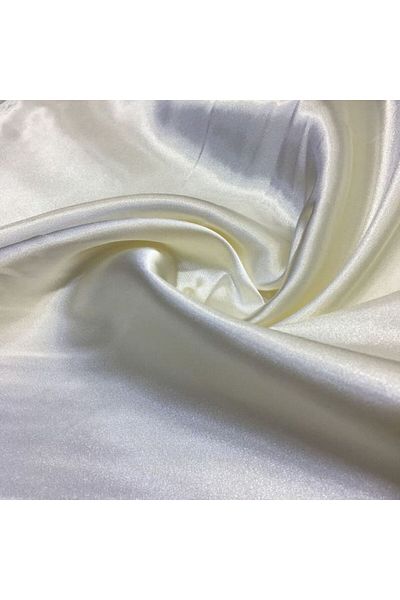 Kumaşzade Crystal Satin Off White