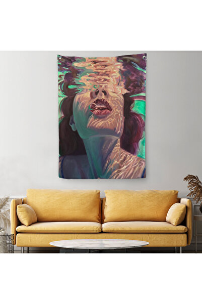 Harita Sepeti Підводний жіночий килим для стін Підводний килим для стін з ефе...