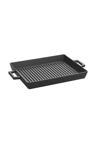 Lava Cast Iron Rectangular 26x32 Grill Pan with Metal Handle