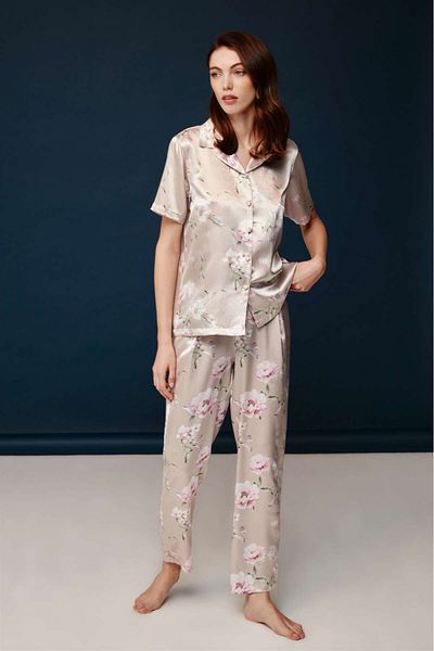 Bonnie Clyde Set de pijamale, imprimate, satin, damă