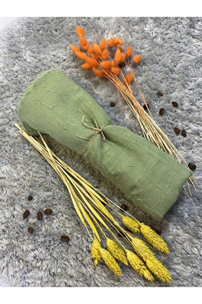 BEFGROUP Bambu Şal Kraş Şal Kadın Tesettür Fular Fıstık Yeşili