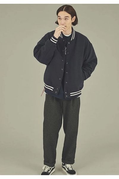 DEEFWEAR Μαύρο Unisex Oversize College Jacket