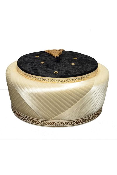 şahinbak Black Yellow - Materials for Imam, Fes, Skullcap, Mosque and Hat (S196)