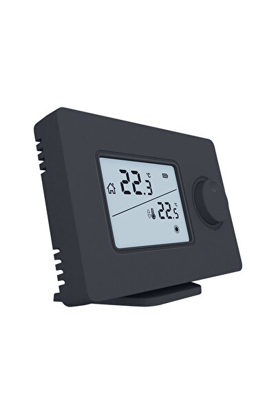GENERAL Life Ht250 Siyah Set Kablosuz Dijital Oda Termostatı