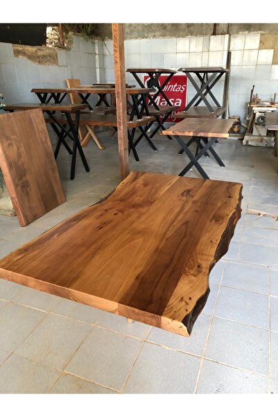 Bintaş Mobilya Ceviz Ağacı Kütük Masa Üstü Tablası 80x140.cm