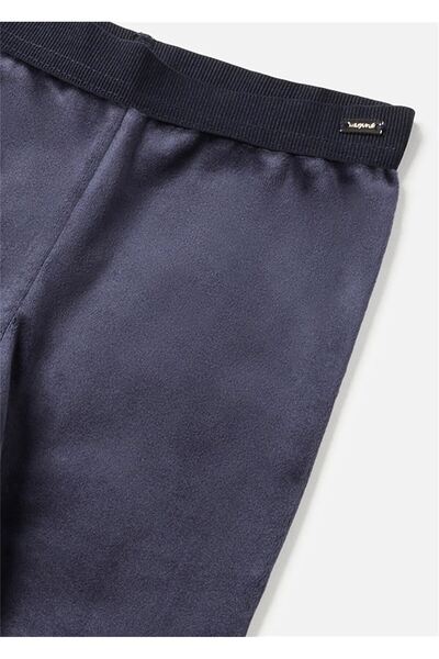 MAYORAL طماق بناتي مخملية باللون الأزرق الداكن - 727