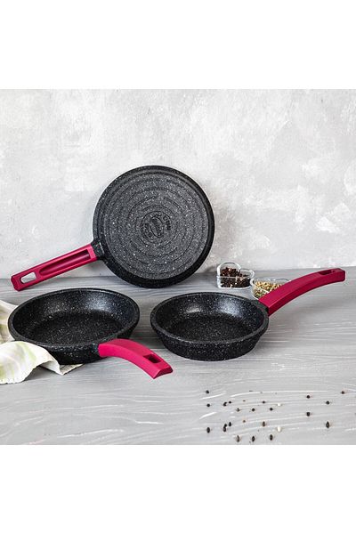 gülsan Elite Cast Pan Set 18-22-26cm
