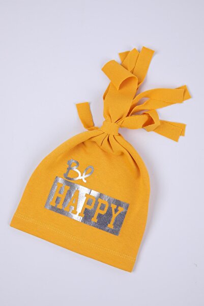 Babyhola قبعة صغيرة للفتيات الصغيرات Be Happy بعمر 0-2 سنة هدية 1107