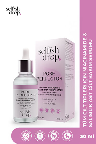 Selfish Drop Pore Perfector Pore Tightening Anti-Blackhead Serum for Oily and...