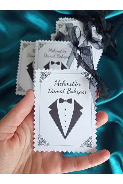 mercanmum Damat Bohça Kartı Kişiye Özel 9 Adet (SİPARİŞ NO İLE BİZE MESAJ ATI...