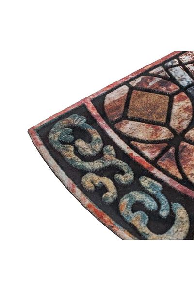 ÇIRPAN EV COLORFUL OVAL DOOR FRONT MAT 75X45CM