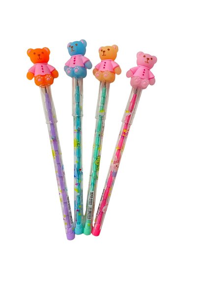 Dudo Baby Yumurtlayan Kurşun Kalem 4 Adet Ayıcık Kızlar