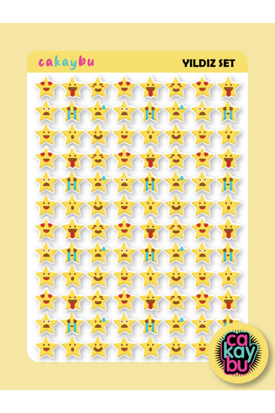 cakaybu SET DE 192 DE STICKER MOTIVAȚIONAL PENTRU STUDENȚI STELE DE 2CM