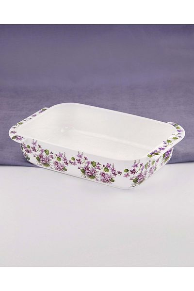 Bursa Porselen Dekor Viola large size rectangular porcelain baking dish