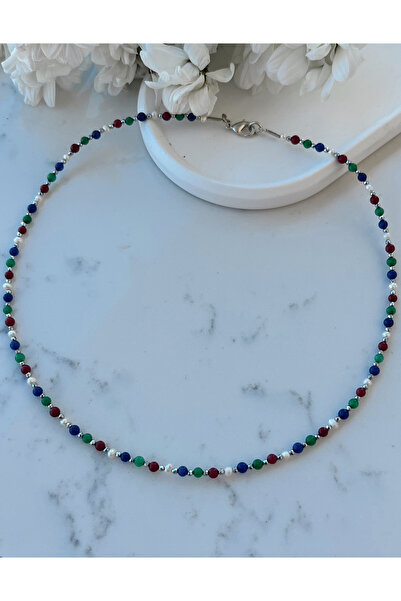 DURAN TAKI TASARIM Inci Ceyt Hematit Doğal Taşlı Kolye