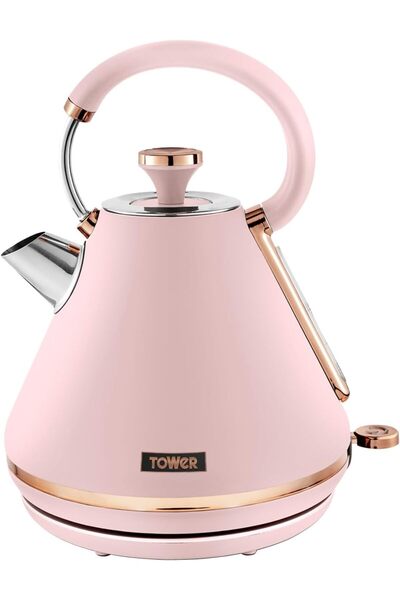 Tower Cavaletto Piramit Su Isıtıcısı, Hızlı Kaynatma, Çıkarılabilir Filtre, 1...