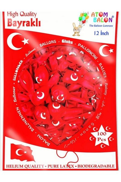 Atom Balloon Turkish Flag Balloon