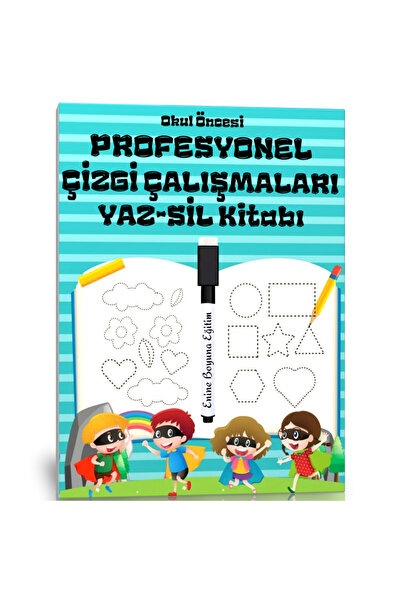 Enine Boyuna Eğitim كتاب دراسات الخط الاحترافي لمرحلة ما قبل المدرسة كتاب الم...