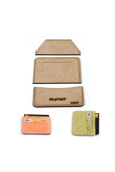 AiryFooT Δερμάτινο πρότυπο θήκης καρτών Hobby 3 τεμαχίων, Ib04