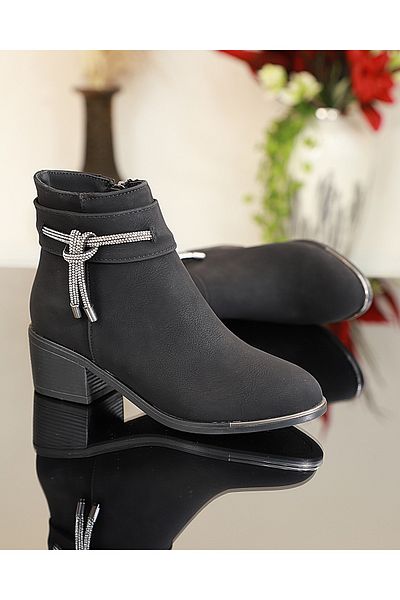Konfores 1740- 425076   Κλασικές Μπότες από καουτσούκ ΜΑΥΡΟ