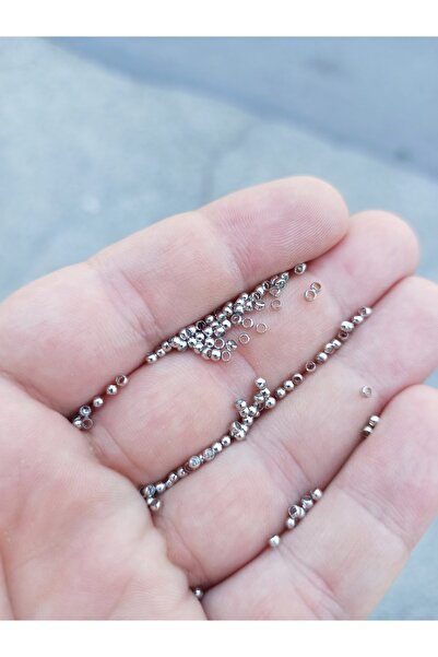 FlowerAksesuar 200 ADET - 2 mm KISTIRMA BİT BONCUK, SIKIŞTIRMA BİT BONCUK, Bİ...