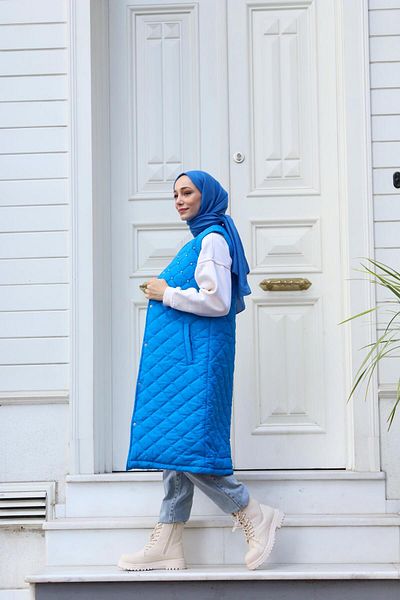lurex moda VESTĂ LUNGĂ DETALIATĂ PIATRA