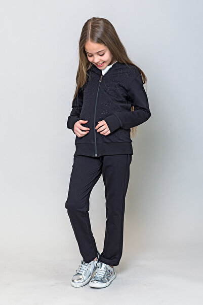 incity Girl's Stone Detailed Stylish Tracksuit Set (2 pieces)