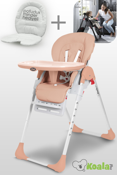 Kiwi Koala Mama Sandalyesi, Ekstra Minderli Portatif Katlanır Yükseklik Ayarl...
