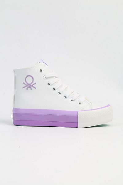 Benetton ® |   BN-31120 - 3114 White Lilac - Pantofi sport pentru damă