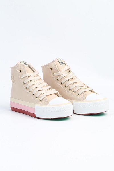 Benetton ® |   BN-31120 - 3114 Bej - Pantofi sport pentru femei
