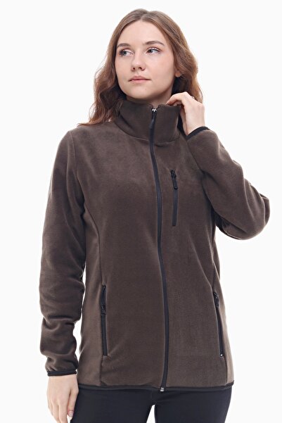 GHASSY CO. Women's Dark Khaki Softshell Fleece 869866011