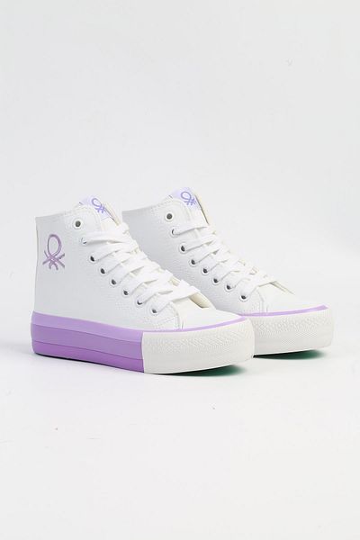 Benetton ® |   BN-31120 - 3114 White Lilac - Pantofi sport pentru damă