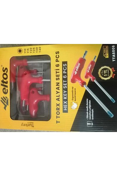 Eltos T Torx Allen Set 6 Pcs