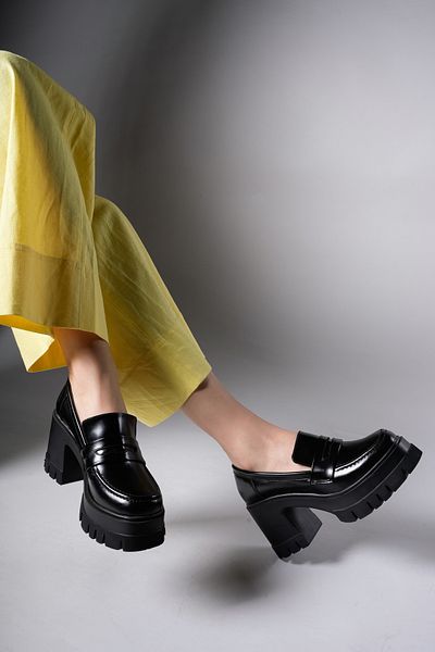 Riccon Γυναικείο Loafer Syagroth0012506 Μαύρο ματ λουστρίνι