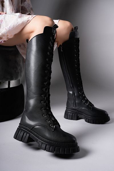 Riccon Ringneth Damenstiefel 00121401 Schwarze Haut