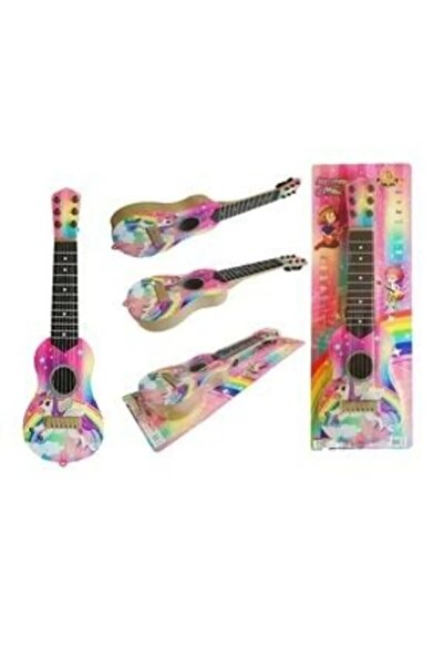 Brother Toys Pembe Oyuncak 6 Telli Ispanyol Gitar Unicorn My Little Pony Desenli 50 Cm.