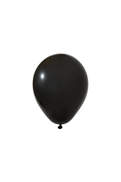 HBK Balon Hbk 12" Black Color Balloon 100 Pieces