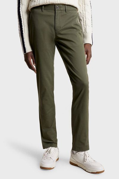Tommy Hilfiger Βαμβακερό κανονικό παντελόνι με λεπτή εφαρμογή ανδρικό ΠΑΝΤΕΛΟΝΙ MW0MW26619 RBN