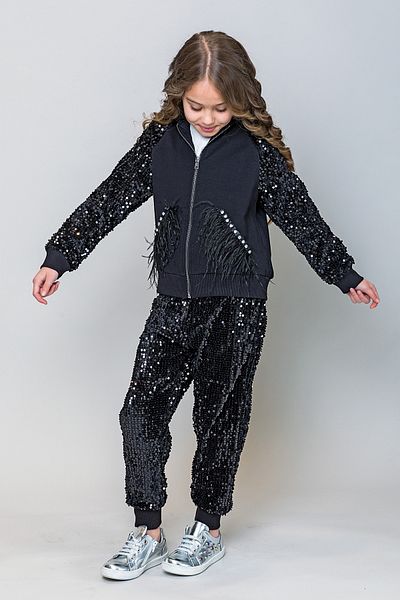incity Girl's Sequin Jogger Pants