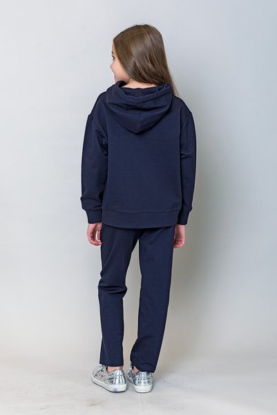 incity Kız Çocuk Kapüşonlu Puantiyeli Sweatshirt