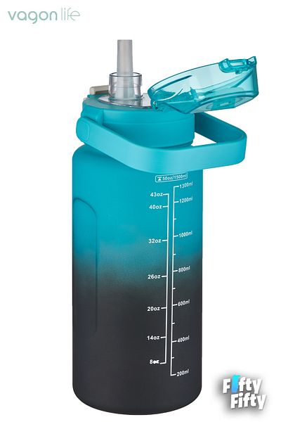 Vagonlife 1500ml -Renewed Colors- With/Without Strawberry Double Color SoftTouch Motivation Flask