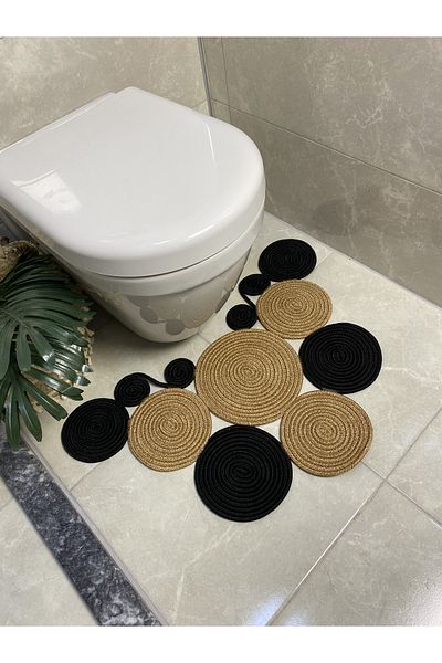 MaVaux Sakura Jute, Ψάθινο, Χαλάκι πόρτας, Χαλάκι μπάνιου, Μπροστινό χαλάκι τουαλέτας, Χαλάκι τουαλέτας, Διπλής όψης