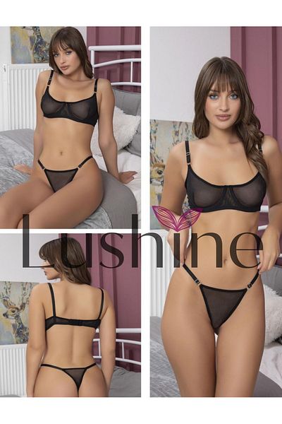 Lushine Tulle Model Underwire Bra Set