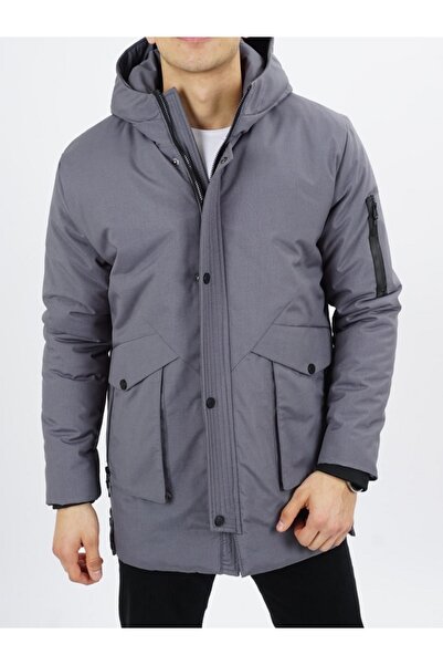 DYNAMO erkek gri mont 3075